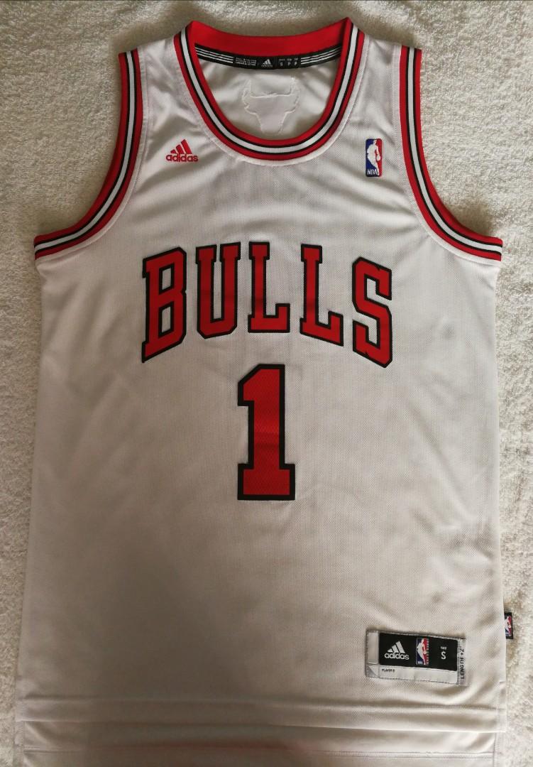 adidas NBA Authentic Classic Chicago Bulls #1 DERRICK ROSE Jersey, Men's  Fashion, Activewear on Carousell
