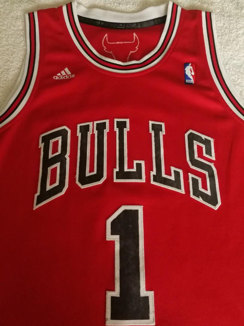 CHICAGO BULLS DERRICK ROSE JERSEY NBA BASKETBALL SWINGMAN ADIDAS A6N006  SIZE 2XS 