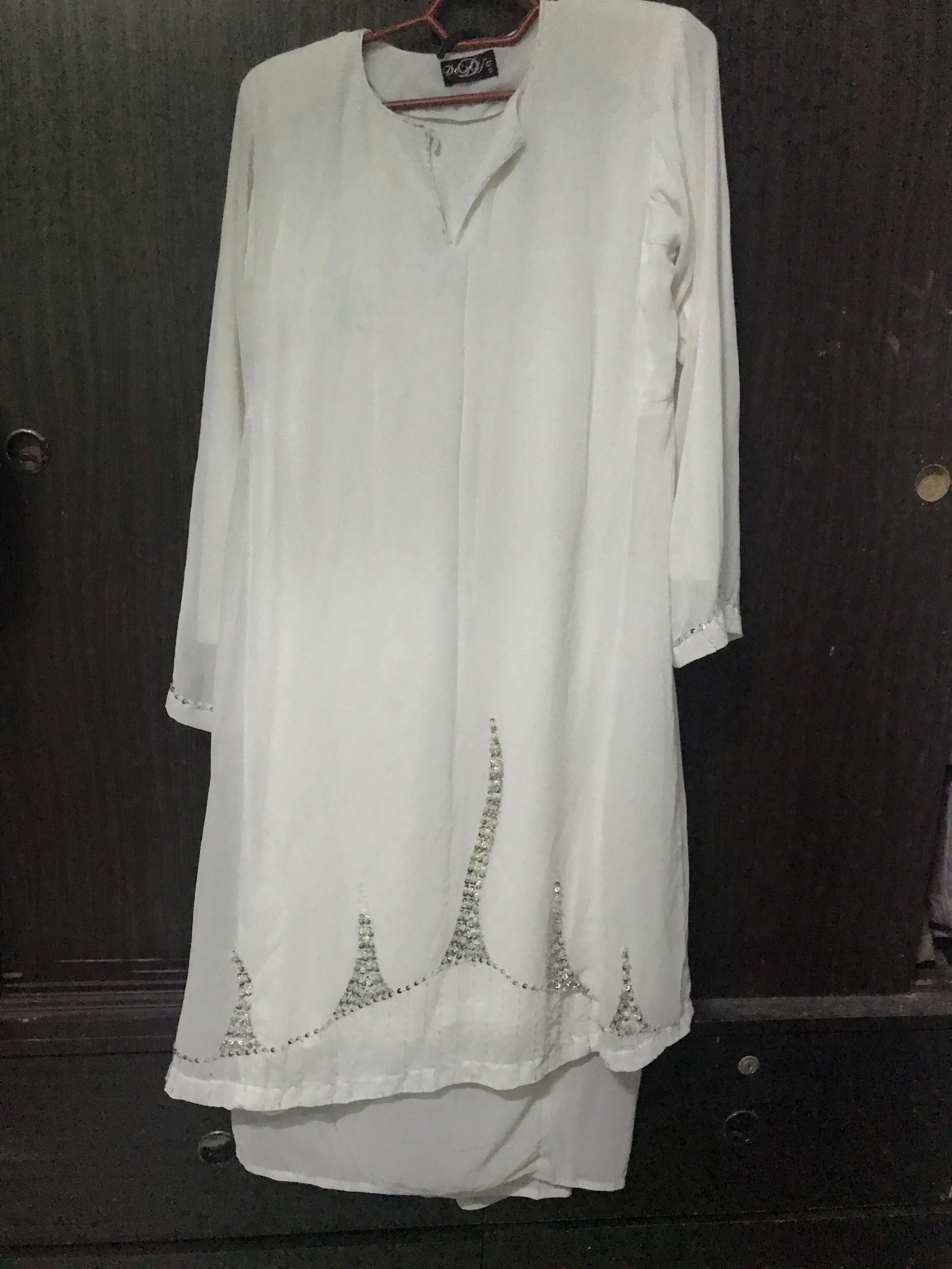 Baju Kurung Pahang Putih Muslimah Fashion Two Piece On Carousell
