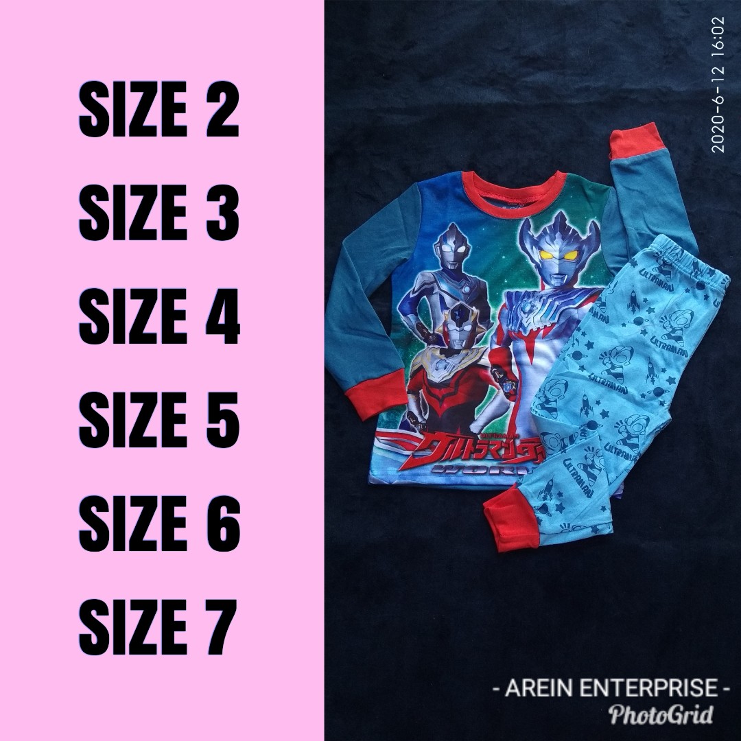 Baju Tidur Kanak Kanak Babies Kids Others On Carousell