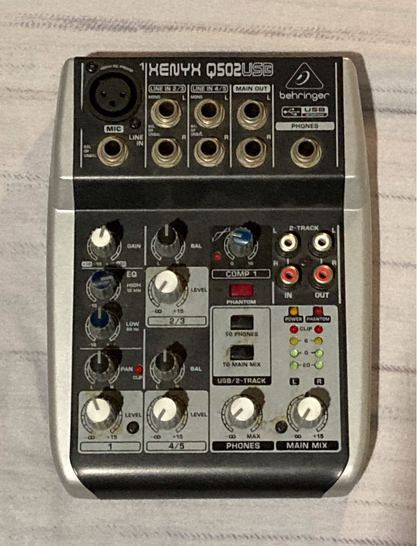 Behringer Xenyx Q502 USB Mixer, Audio, Soundbars, Speakers & Amplifiers