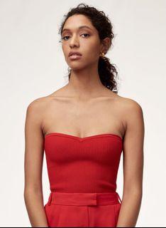 BNWT RED TUBE TOP