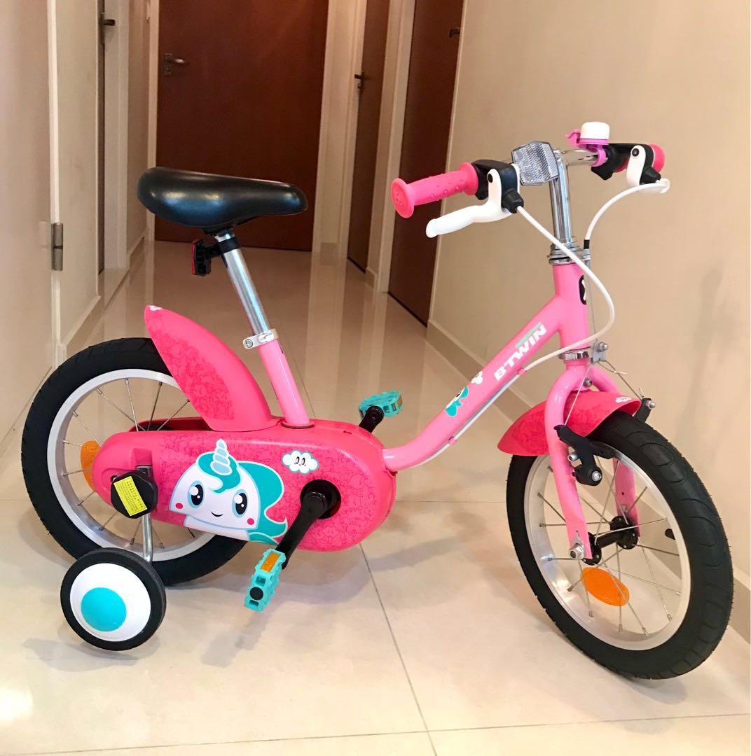 btwin pink bike