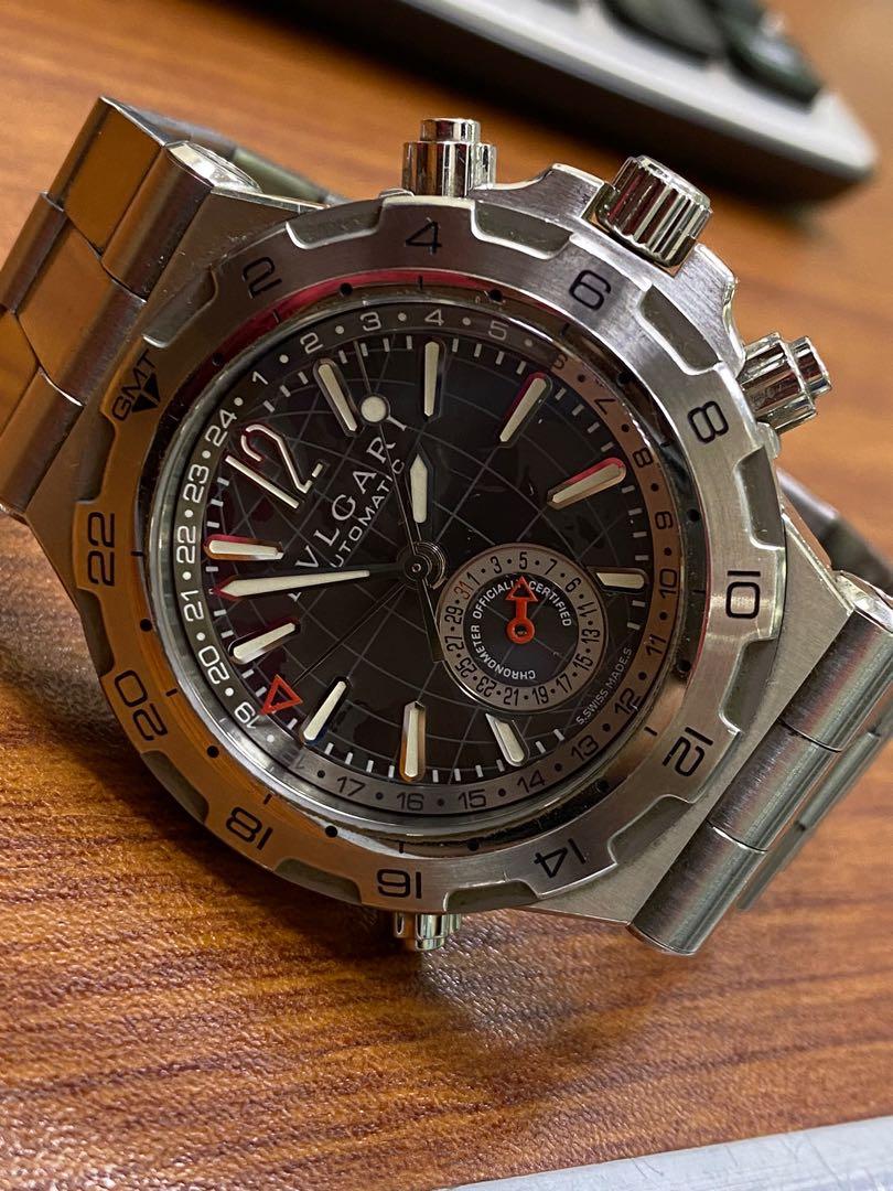bvlgari diagono professional 42 mm gmt watch