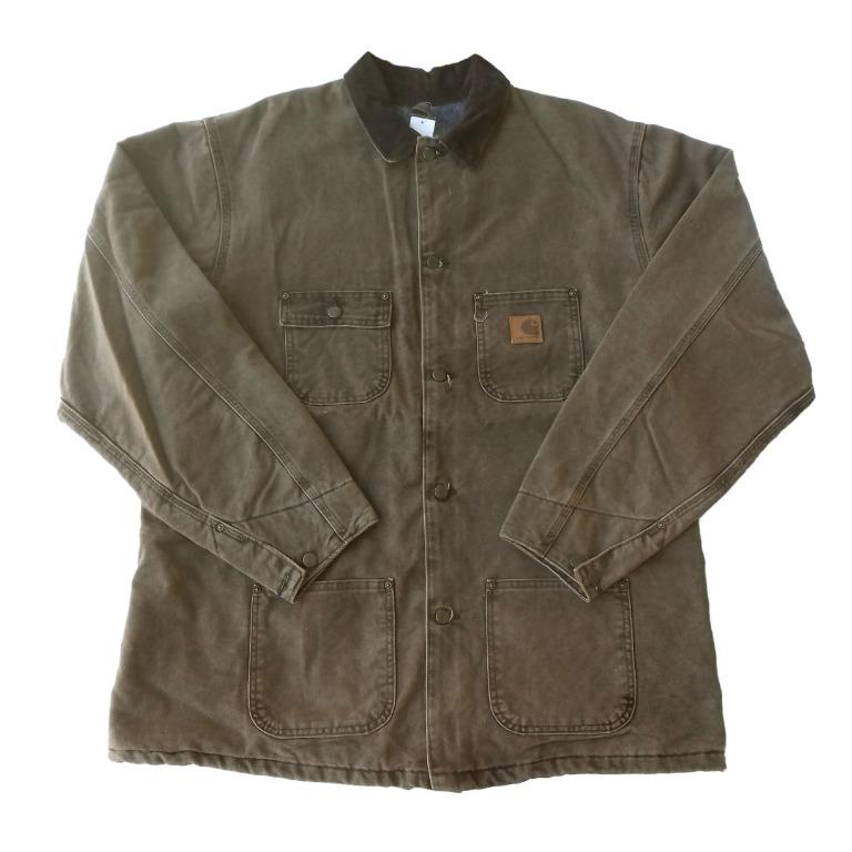 Carhartt sandstone chore coat store