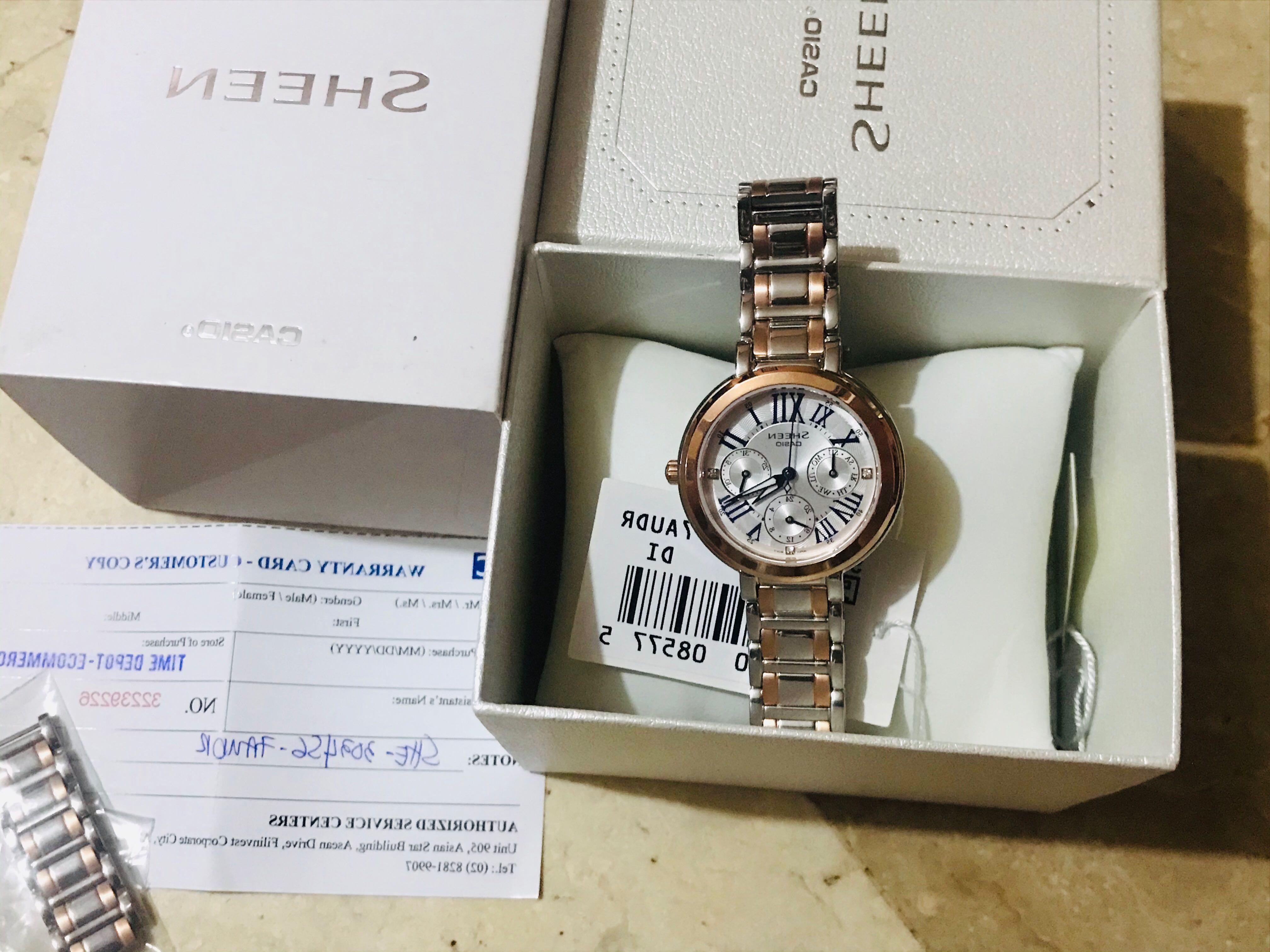 Casio Sheen with warranty Women s Fashion Watches Accessories Watches on Carousell