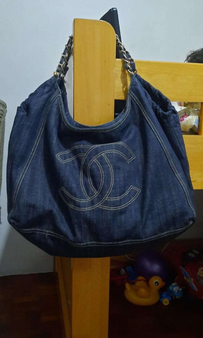 Chanel denim top tote bag price