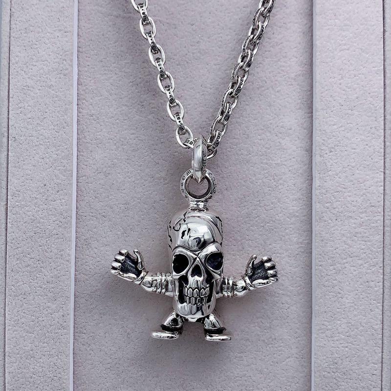 Chrome Hearts Fashion Cross S925 Silver Necklace For Men And Women Hip Hop  Personality Cool Couple Pendant Necklace | Shopee Singapore