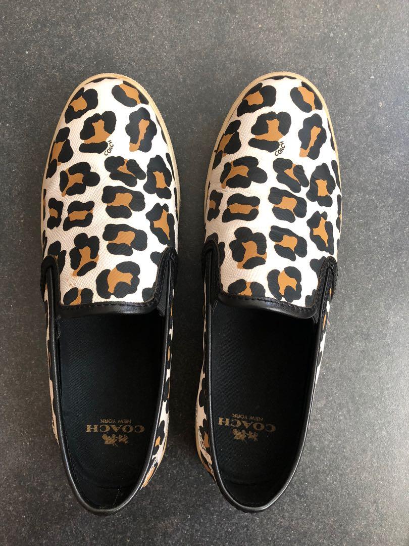 coach leopard sneakers