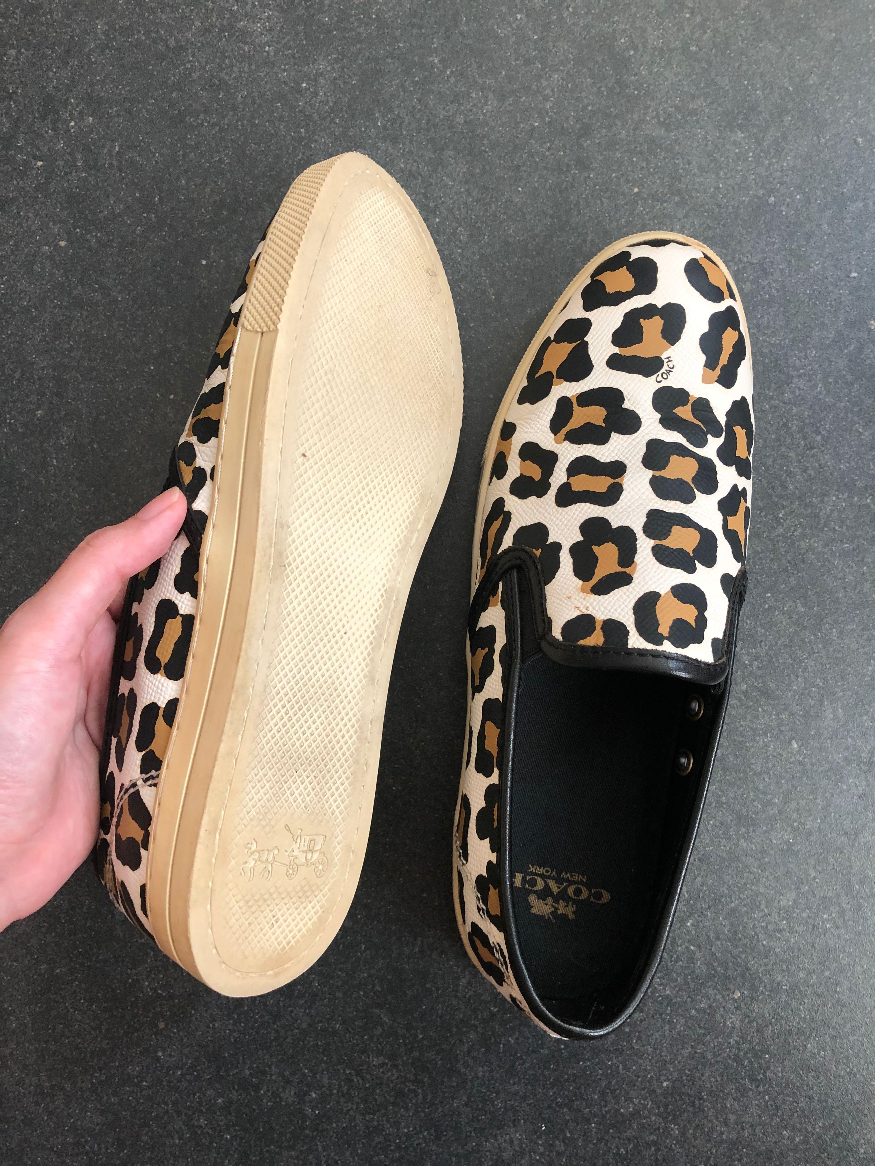 Coach leopard 2025 print shoes