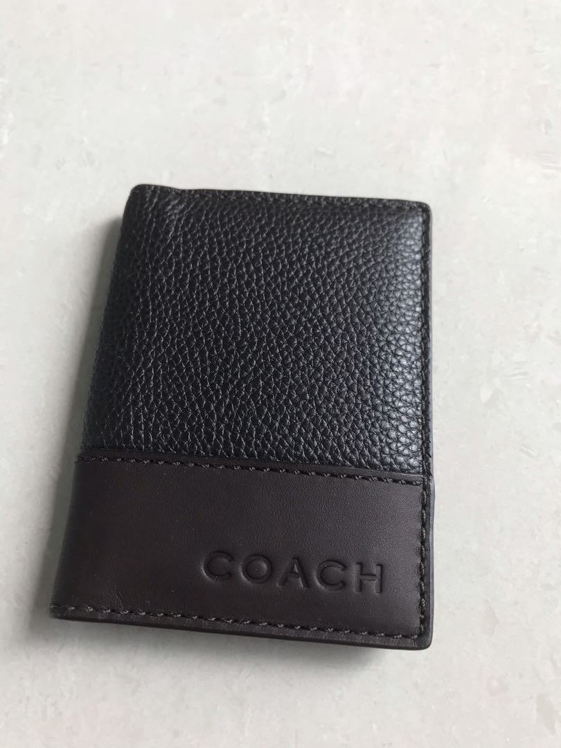coach name card holder