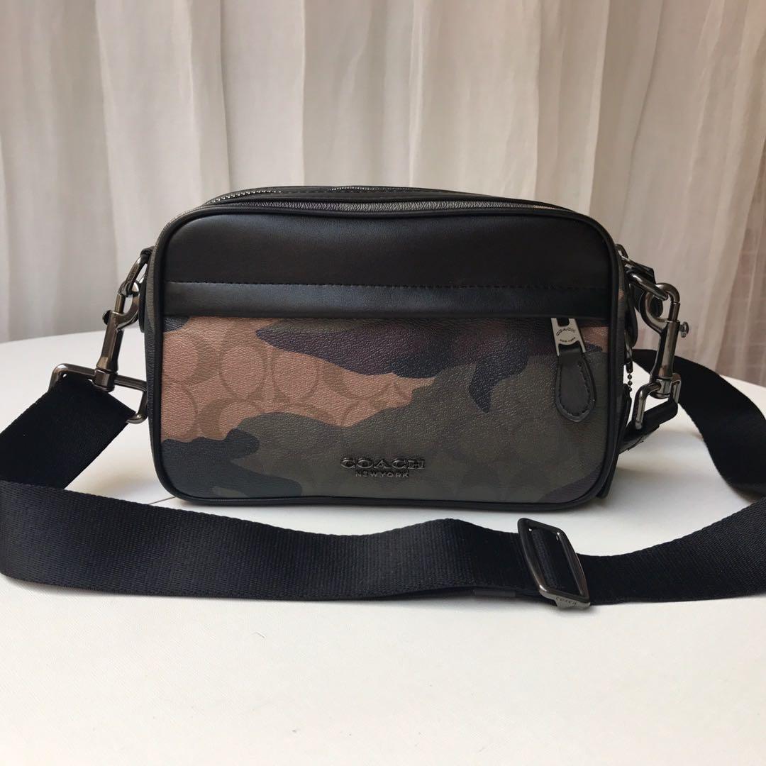 coach camouflage sling bag