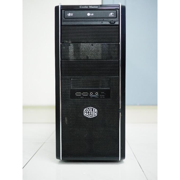 Coolermaster Elite 334 case with acrylic side panel