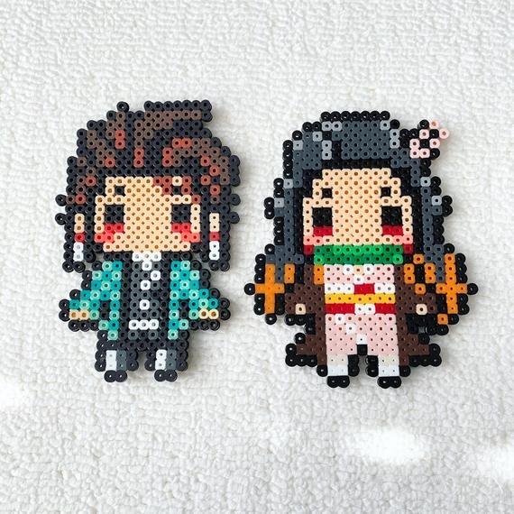 Demon Slayer Kimetsu No Yaiba Perler Beads Keychain Handphone Strap Design Craft Handmade Goods Accessories On Carousell We are a large group of open minded and very helpful individuals. demon slayer kimetsu no yaiba perler beads keychain handphone strap