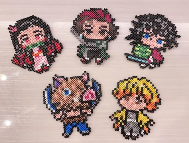 Demon Slayer Kimetsu No Yaiba Perler Beads Keychain Handphone Strap Design Craft Handmade Goods Accessories On Carousell Alibaba.com offers 883 perler beads pattern products. demon slayer kimetsu no yaiba perler beads keychain handphone strap