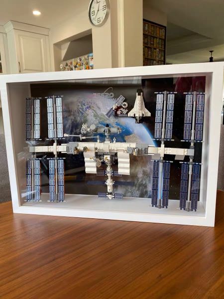Details about   LED Display Case For LEGO 21321 International Space Station w/ theme background 