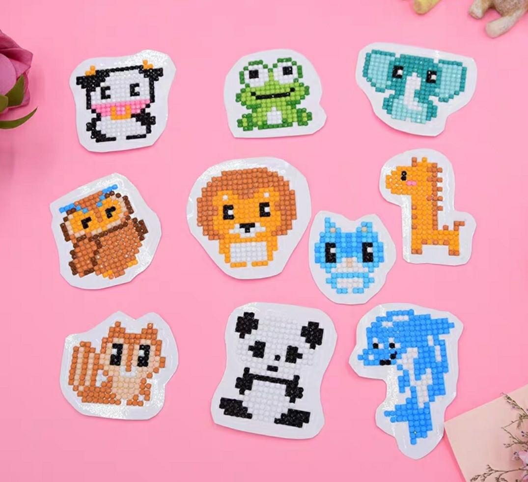Diy Diamond Art Craft Stickers Zoo Series Children Design