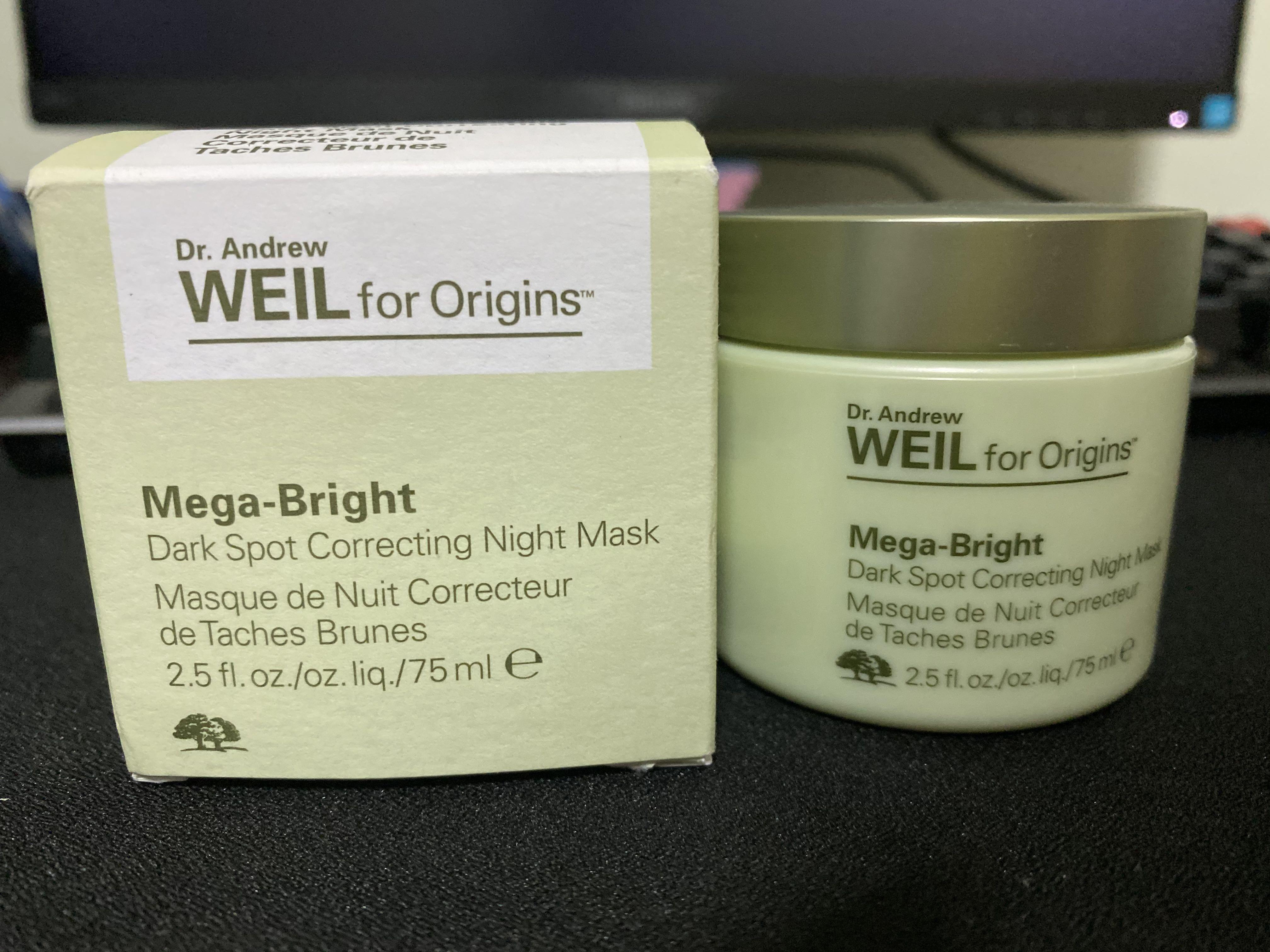 Dr Andrew Weil For Origins Mega Bright Dark Spot Correcting Night Mask Health Beauty Face Skin Care On Carousell