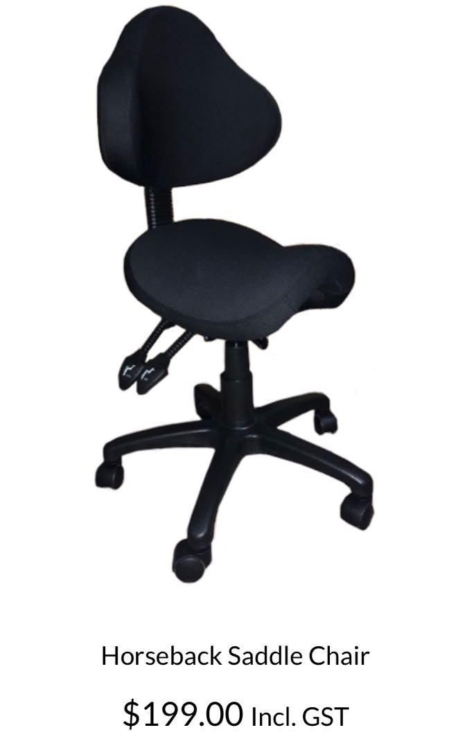 Ergo Horseback Saddle Office Chair Lower Back Pain Furniture Tables Chairs On Carousell