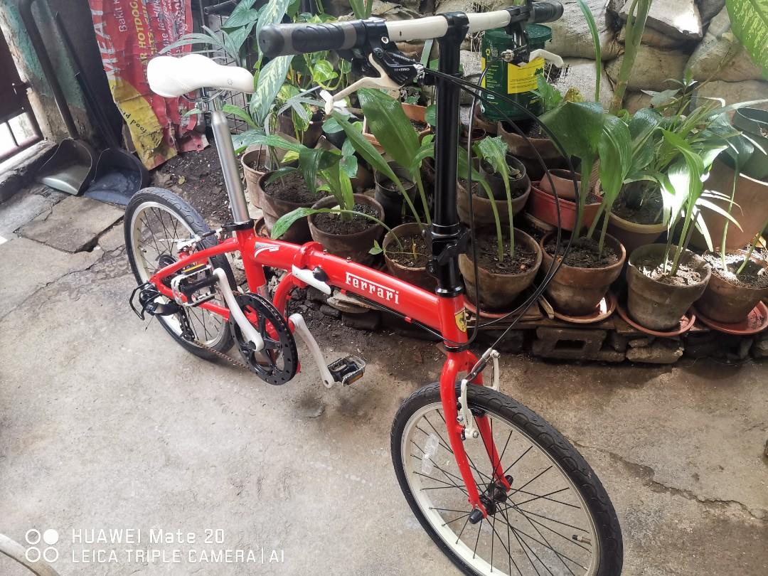 Ferrari folding bike alloy, Sports Equipment, Bicycles & Parts