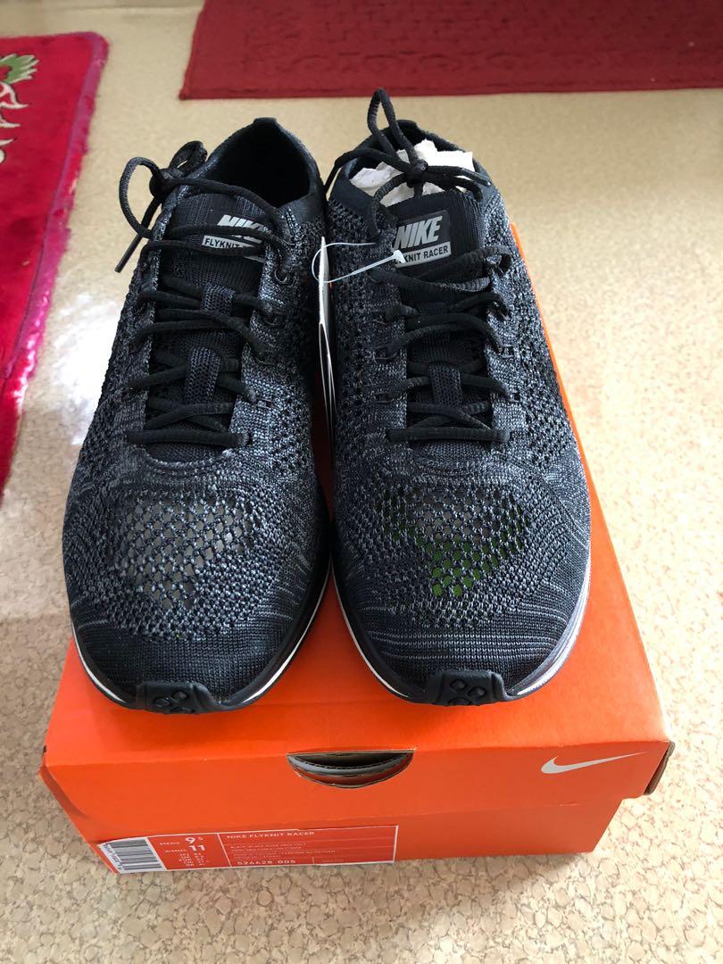 Flyknit racer deals blackout for sale