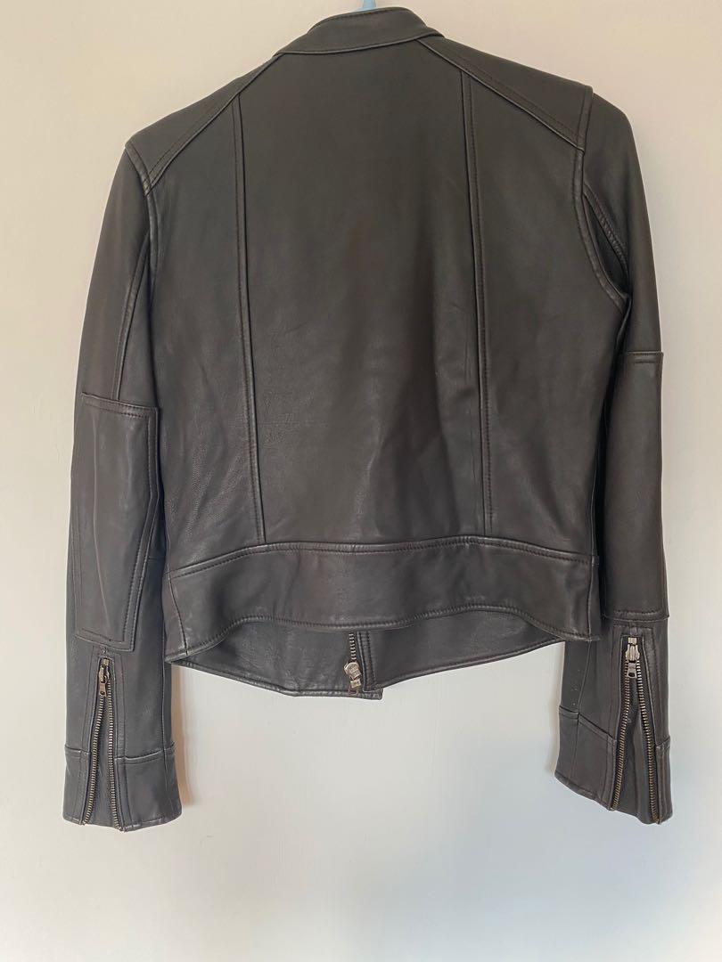 gap leather biker jacket