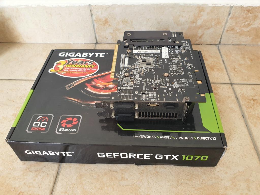 Gigabyte geforce gtx 1070 mini itx shop oc 8g