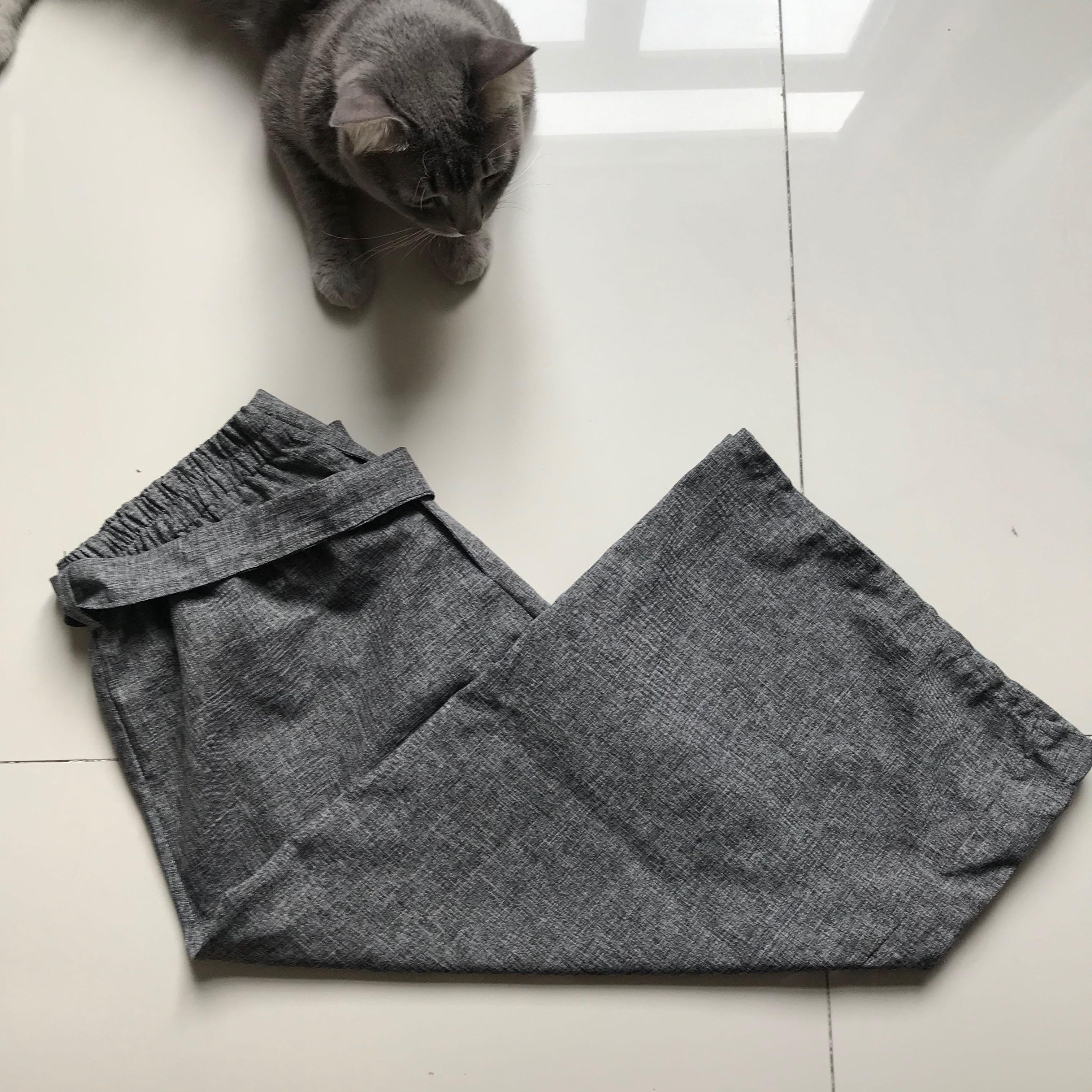 womens gray corduroy pants