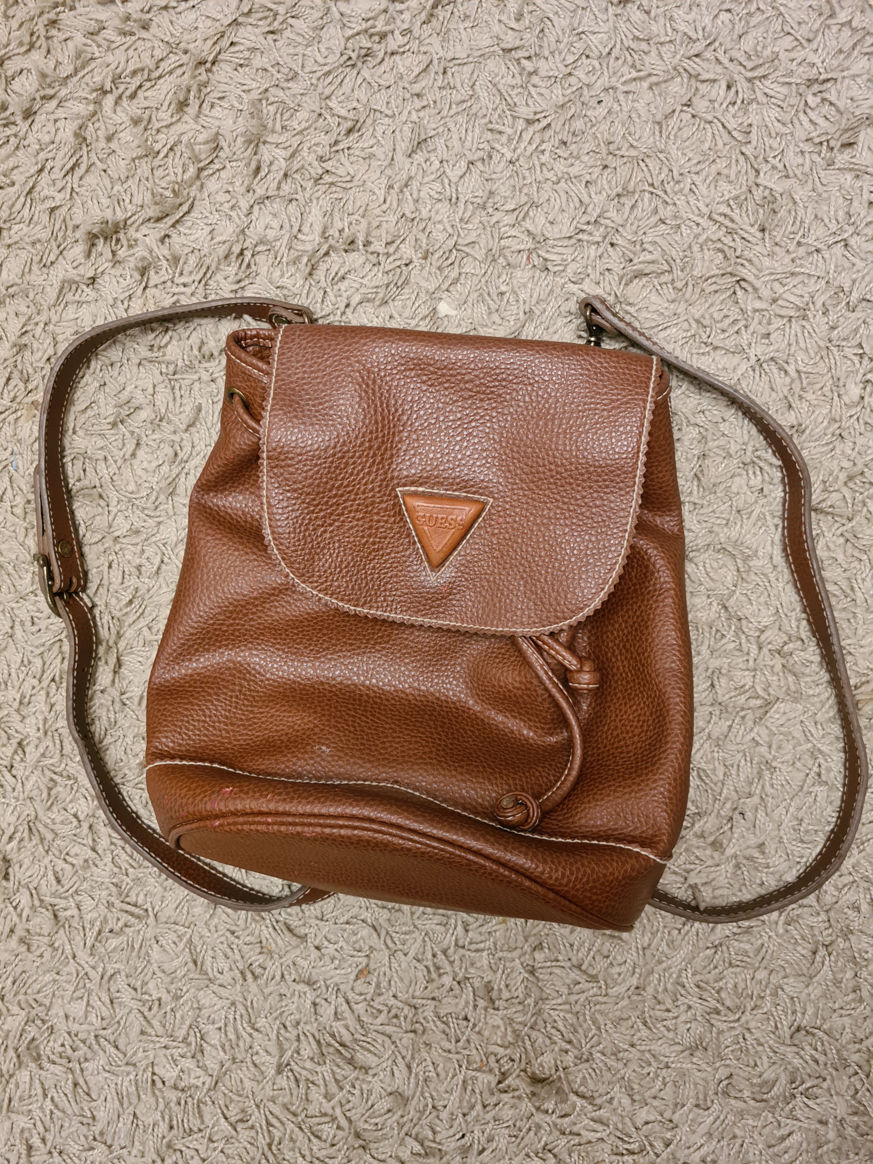 Guess leather backpack clearance