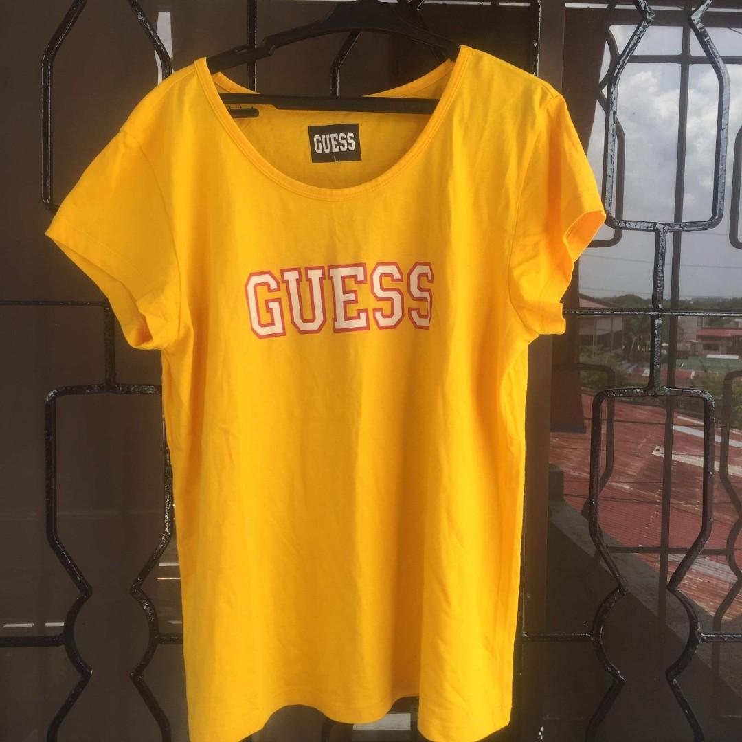 yellow guess top