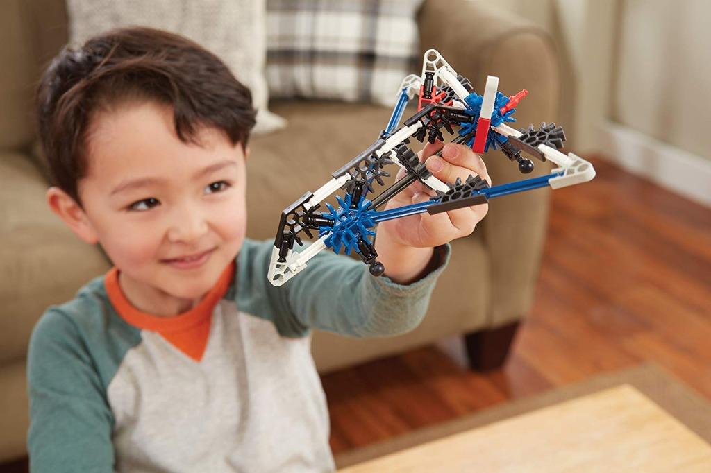 (HOT) K'NEX Stealth Plane Building Set 60 Pieces For Ages 5