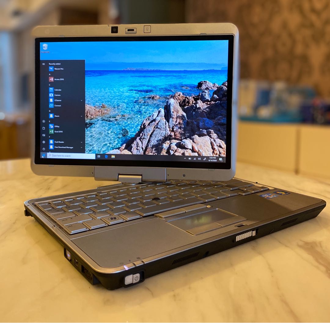 hp elitebook 2760p 2in1 tablet pc i3 2310m 2 30ghz 4gb ram 320gb hdd 12 1 touchscreen win10 pro ms office