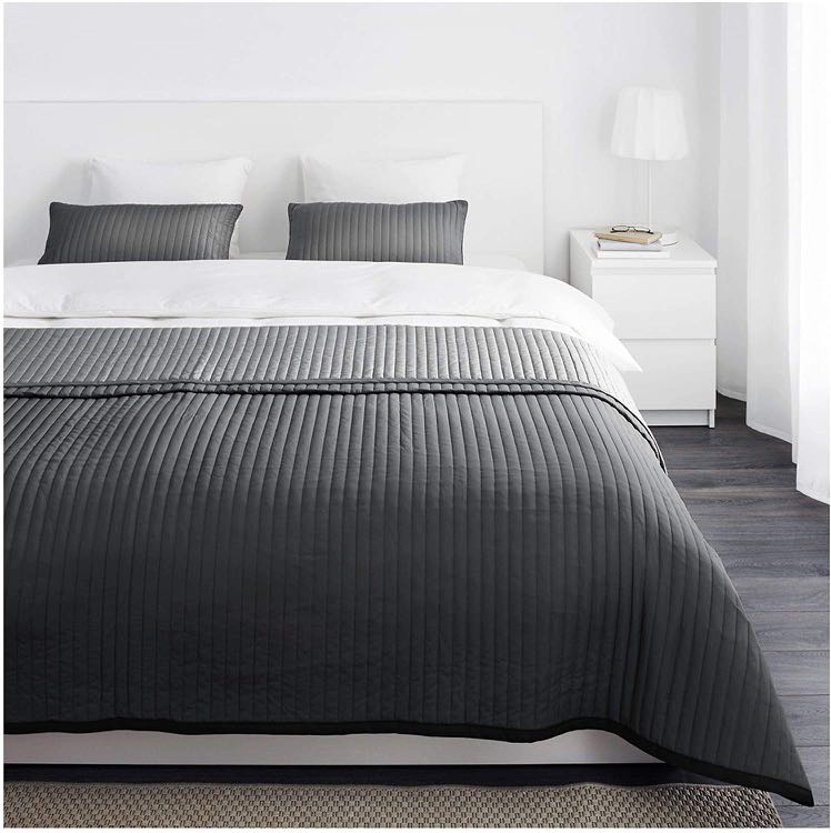 Ikea Karit Bedspread 2 Pillows Set King Size Brand New Furniture Home Decor Cushions Linen On Carousell
