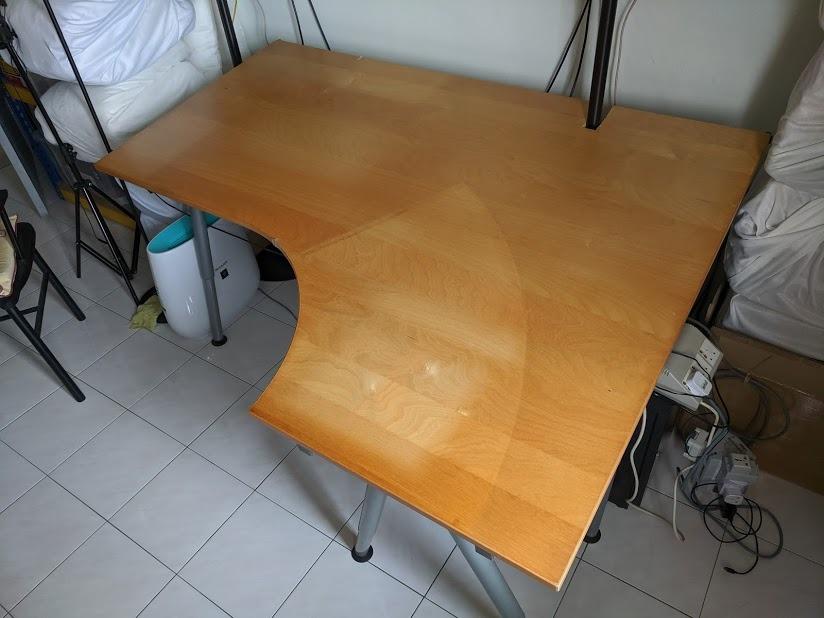IKEA GALANT table top corner right 160x120cm (table only), Furniture & Home Living, Furniture