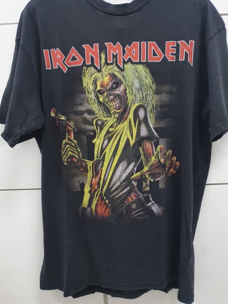 Buy iron maiden shirt cotton on cheap