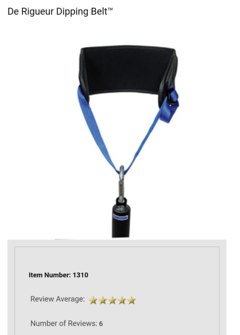Free delivery IronMind De Rigueur Dipping Belt
