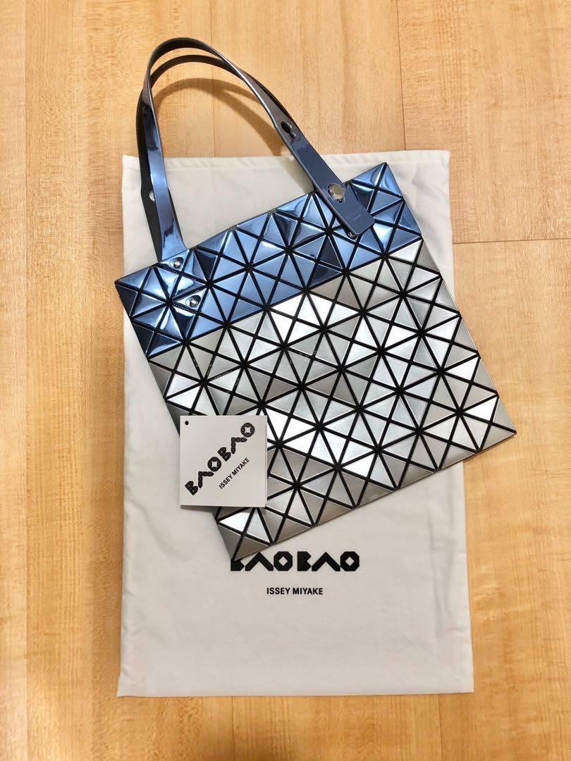 Bao Bao Issey Miyake Grey & Blue Platinum Mermaid Tote Bao Bao