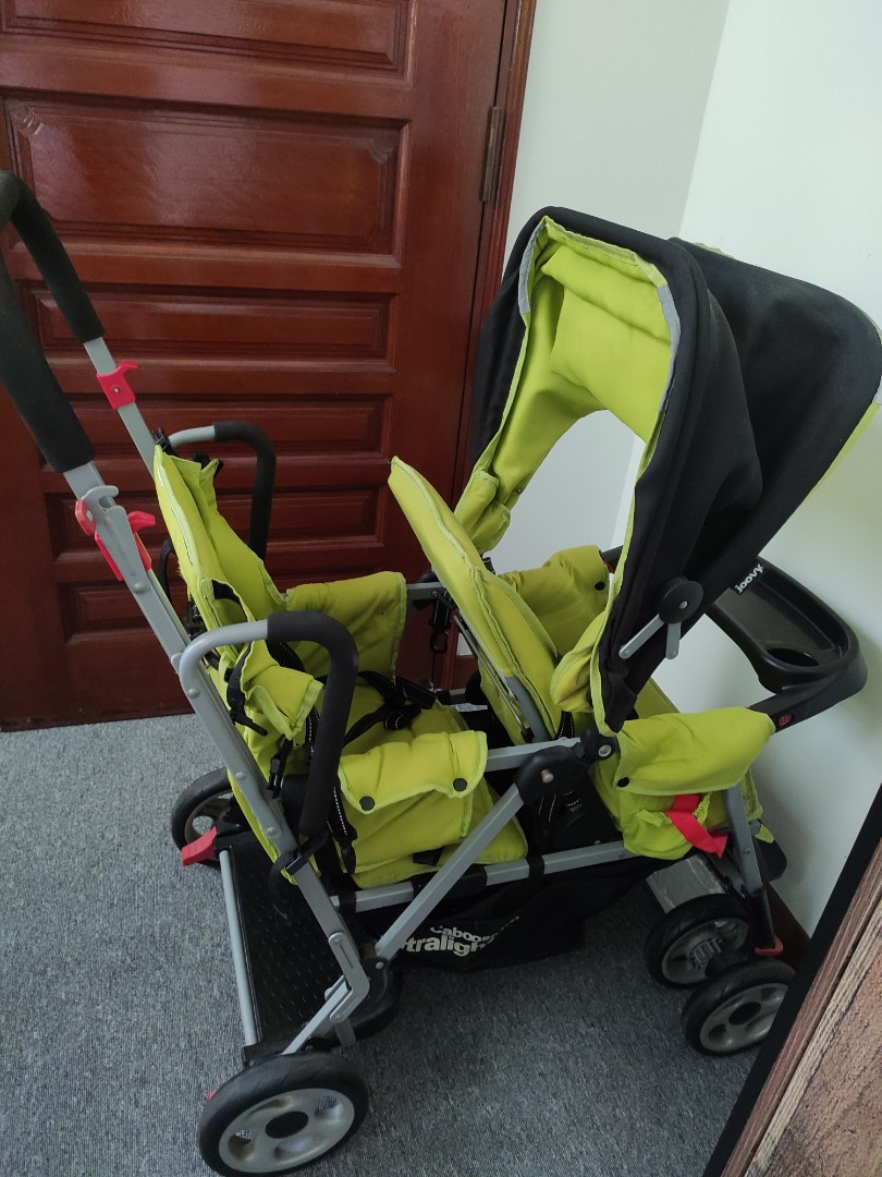 joovy double stroller green