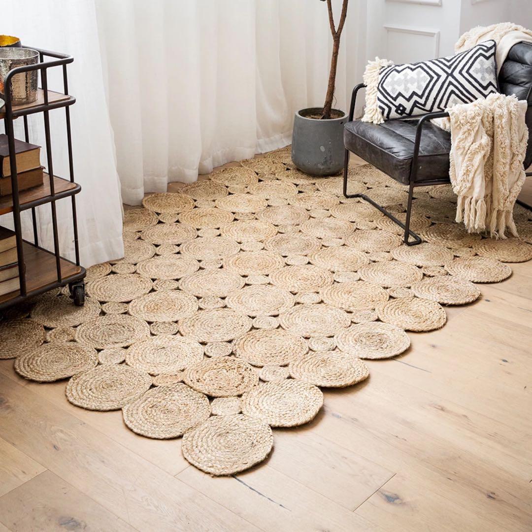 Jute Rug Coastal Theme Rug Furniture Home Decor Others On