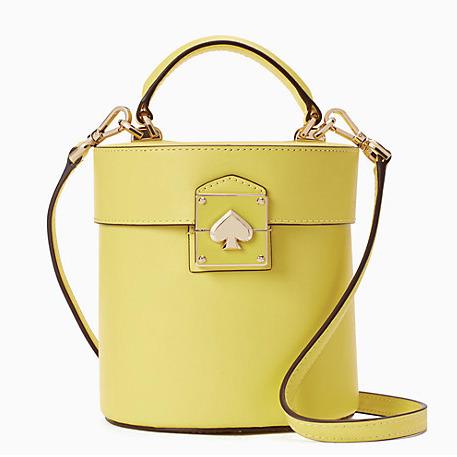 kate spade yellow bucket bag