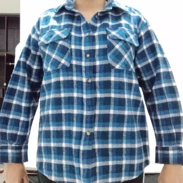Kemeja Flanel Import Fesyen Wanita Pakaian Wanita Atasan Di Carousell