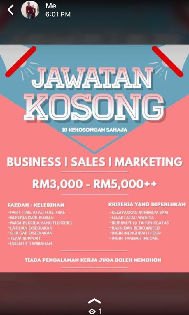 Kerja Kosong Income 3 4k Jobs Full Time Others On Carousell