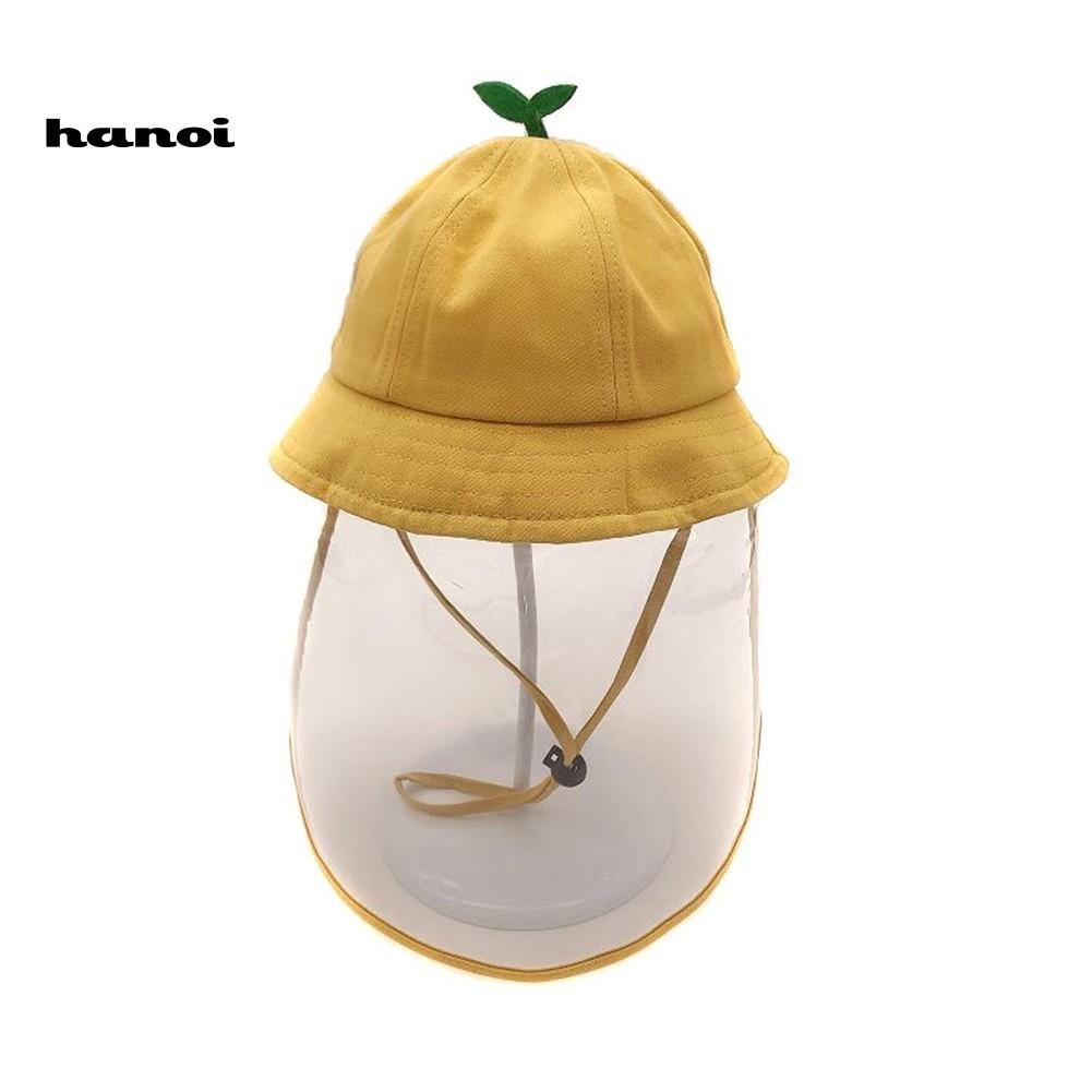 Foldable Kids' Sun Protection Bucket Hat with String & Bag