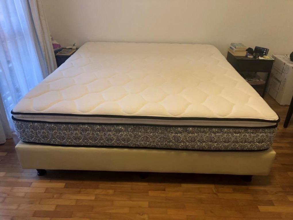 King Size Mattress And Box Spring Base For Sale Furniture Beds Mattresses On Carousell
