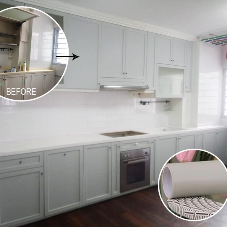 Kitchen Cabinet Makeover Wraps Furniture Home Decor Others On Carousell