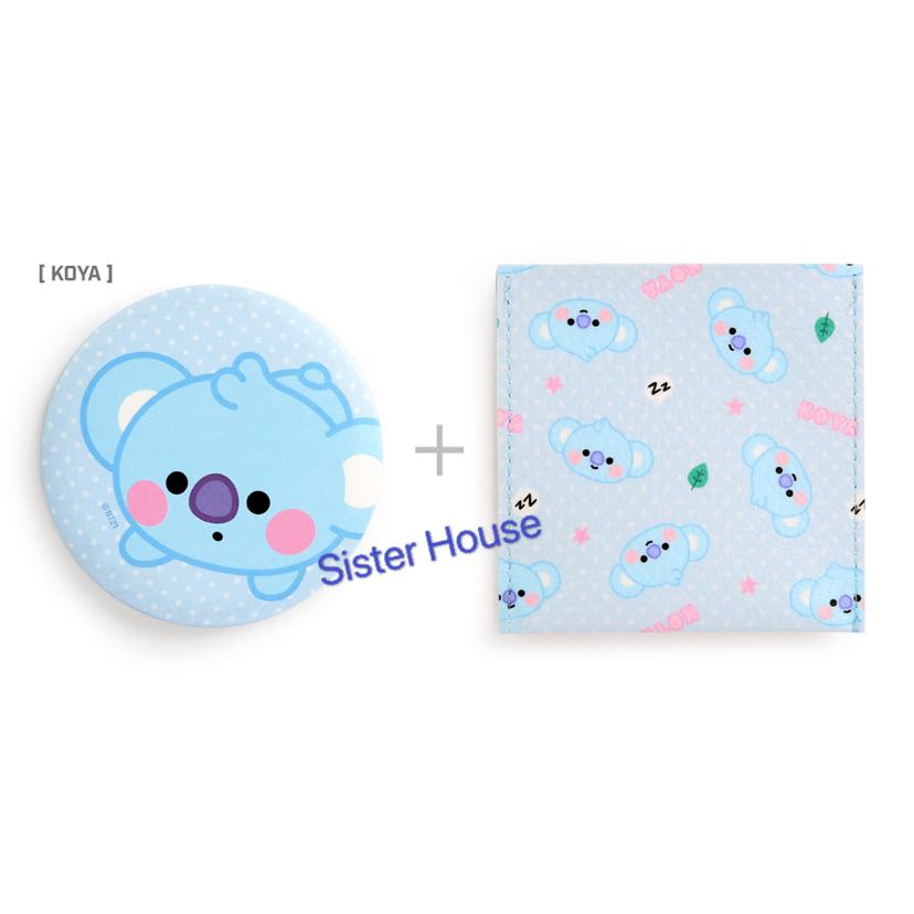 BT21 Baby Koya Pouch Mirror 口袋鏡子, Women's Fashion, Women's ...