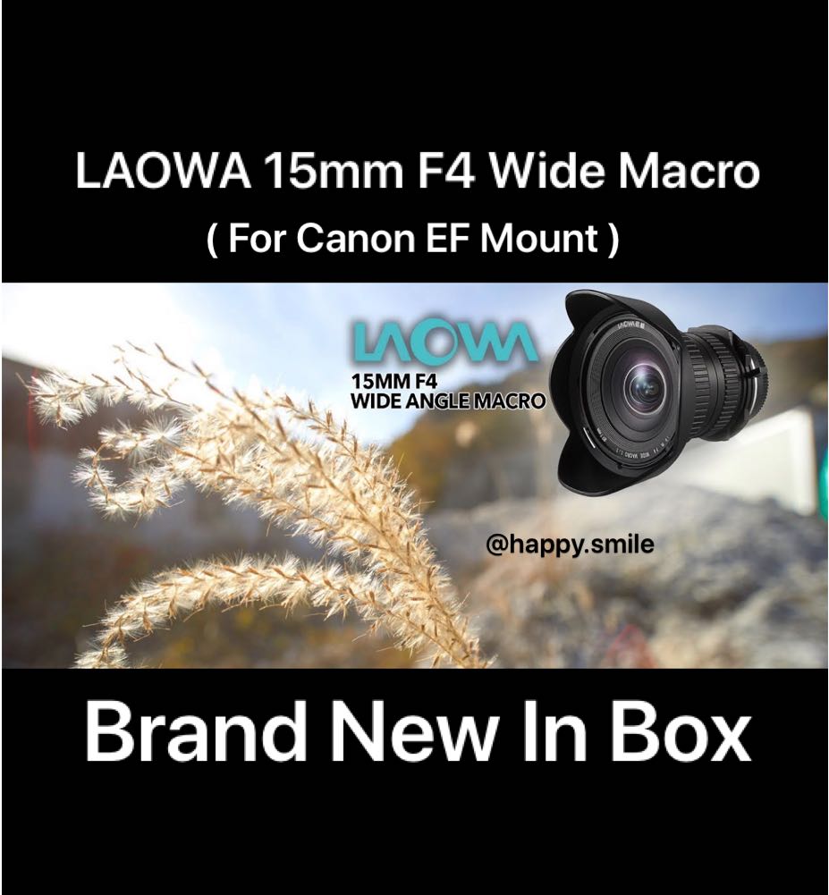 Laowa 15mm F4 Wide Angle Macro For Canon Mount Photography Lenses On Carousell