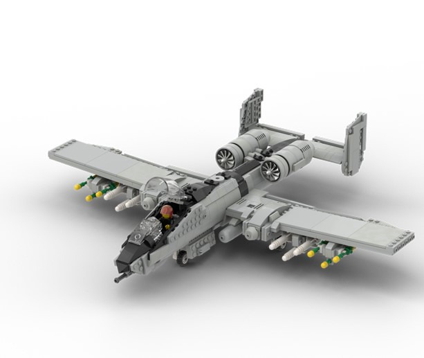 LEGO MOC : A-10 Thunderbolt (Warthog) - LDD and Parts List only, Toys