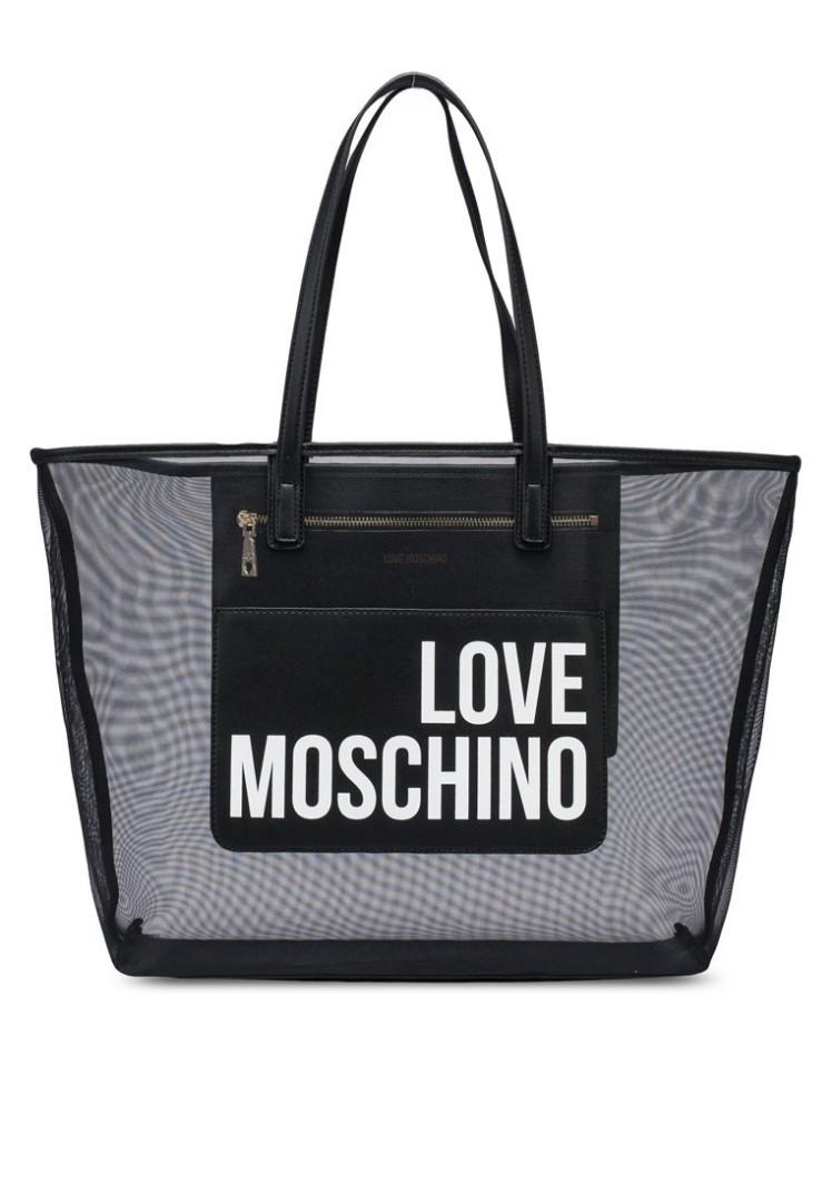 moschino clear tote
