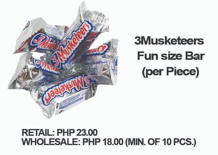 Low priced chocolates (Category: Homemade Bakes) located in Cavite. Submitted by jocelb.t (Listing ID 223379915, Image 1). Description: Very low price chocolates. Mas mababa pa sa mall, grocery at S&R. Please ask if the item is available Please take time to read the pricelist below. FB Page and Shopee: Chocolate Online Shop ⬇️⬇️⬇️⬇️⬇️⬇️⬇️⬇️⬇️⬇️ 3musketeers fun size (per piece) Retail: Php 23 Wholesale: Php 18 (min. of 10 pcs.) Banana Chips 1 kilo